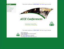 Tablet Screenshot of conferences.acce.edu.au